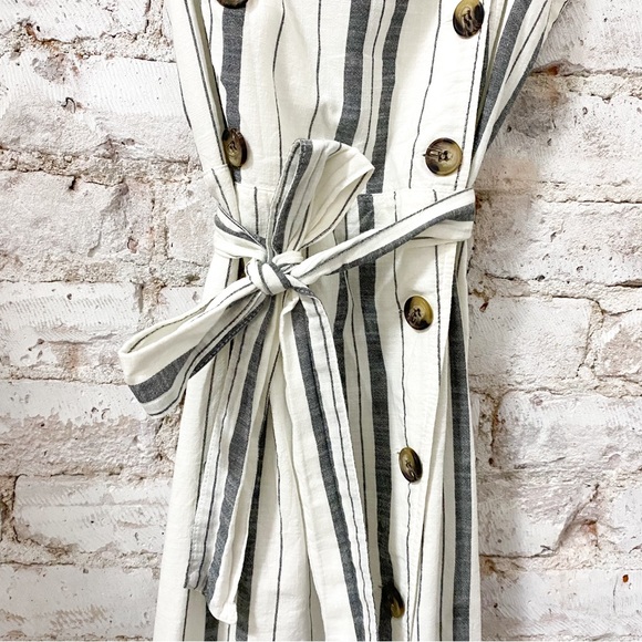 Bershka Striped Midi Dress - Picture 7 of 11